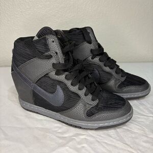 Nike Dunk Sky High black Metallic hematite Women's 6